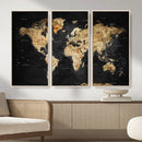 World Map Canvas Wall Art with Famous Landmarks – Framed by MyGreatCanvas | Canvas Wall Art Prints | Photo Prints & Wall Decor