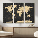World Map Canvas Print – Detailed Map of the World Wall Art by MyGreatCanvas | Canvas Wall Art Prints | Photo Prints & Wall Decor