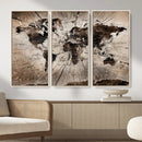 Black and White World Map Canvas Print – Framed Wall Art for by MyGreatCanvas | Canvas Wall Art Prints | Photo Prints & Wall Decor