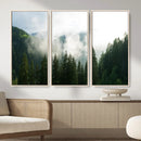 Misty Mountain Forest Canvas Print, Foggy Pine Trees Nature by MyGreatCanvas | Canvas Wall Art Prints | Photo Prints & Wall Decor