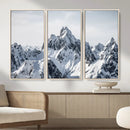 Snowy Mountain Range Canvas Print, Alpine Peaks Landscape by MyGreatCanvas | Canvas Wall Art Prints | Photo Prints & Wall Decor