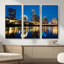 Austin Skyline Wall Art Canvas Print, Austin Downtown Night by MyGreatCanvas | Canvas Wall Art Prints | Photo Prints & Wall Decor