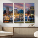 Baltimore Skyline Wall Art Canvas Print, Baltimore Downtown by MyGreatCanvas | Canvas Wall Art Prints | Photo Prints & Wall Decor