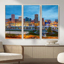 Baltimore Skyline Wall Art Canvas Print, Baltimore Downtown by MyGreatCanvas | Canvas Wall Art Prints | Photo Prints & Wall Decor