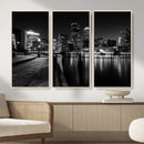 Boston Wall Art Canvas Print, Boston City Downtown Night by MyGreatCanvas | Canvas Wall Art Prints | Photo Prints & Wall Decor