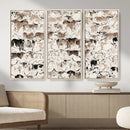 Abstract Texas Cow Canvas Print for Cabin and Western Home by MyGreatCanvas | Canvas Wall Art Prints | Photo Prints & Wall Decor