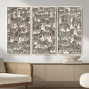 Abstract Zebra Wall Art Canvas Print for Farmhouse Decor by MyGreatCanvas | Canvas Wall Art Prints | Photo Prints & Wall Decor