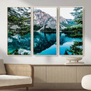 Alpine Mountain Lake Wall Art Canvas Print – Turquoise by MyGreatCanvas | Canvas Wall Art Prints | Photo Prints & Wall Decor