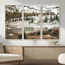 Snowy Mountain Landscape Wall Art Canvas Print, Alpine Pine by MyGreatCanvas | Canvas Wall Art Prints | Photo Prints & Wall Decor