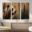 Grizzly Bear Wall Art Canvas Print, Rustic Wildlife Bear by MyGreatCanvas | Canvas Wall Art Prints | Photo Prints & Wall Decor