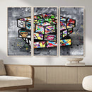 Graffiti Cube Abstract Street Art Wall Art Canvas Print by MyGreatCanvas | Canvas Wall Art Prints | Photo Prints & Wall Decor
