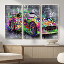 Graffiti Sports Car Street Art Wall Art Canvas Print, by MyGreatCanvas | Canvas Wall Art Prints | Photo Prints & Wall Decor