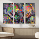 Graffiti Football Helmets Wall Art Canvas Print, Urban by MyGreatCanvas | Canvas Wall Art Prints | Photo Prints & Wall Decor