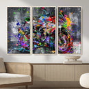 Graffiti Motorcycle Wall Art Canvas Print, Urban Street Art by MyGreatCanvas | Canvas Wall Art Prints | Photo Prints & Wall Decor