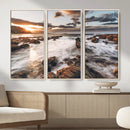 Rocky Coast Ocean Sunset Wall Art Canvas Print, Dramatic by MyGreatCanvas | Canvas Wall Art Prints | Photo Prints & Wall Decor