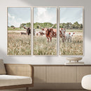 Texas Longhorn Cattle Wall Art Canvas Print: Western Ranch by MyGreatCanvas | Canvas Wall Art Prints | Photo Prints & Wall Decor