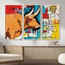 Basquiat Style Bull Graffiti Wall Art Canvas Print, Street by MyGreatCanvas | Canvas Wall Art Prints | Photo Prints & Wall Decor