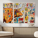 Basquiat Style Bull Graffiti Wall Art Canvas Print, Street by MyGreatCanvas | Canvas Wall Art Prints | Photo Prints & Wall Decor