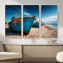 Coastal Fishing Boats Wall Art Canvas Print, Sunset Beach by MyGreatCanvas | Canvas Wall Art Prints | Photo Prints & Wall Decor