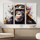Dj Monkey Wall Art Canvas Print – Colorful Pop Art Banksy by MyGreatCanvas | Canvas Wall Art Prints | Photo Prints & Wall Decor