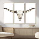 Longhorn Skull Wall Art Canvas Print – Rustic Western by MyGreatCanvas | Canvas Wall Art Prints | Photo Prints & Wall Decor