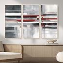 Gray Red Abstract Wall Art Canvas Print, Modern Abstract by MyGreatCanvas | Canvas Wall Art Prints | Photo Prints & Wall Decor