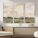 Muted Watercolor Hill Landscape Print — Beige Taupe Cloudy by MyGreatCanvas | Canvas Wall Art Prints | Photo Prints & Wall Decor