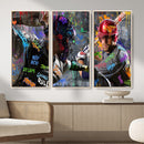 Graffiti Baseball Player Street Art Wall Art Canvas Print by MyGreatCanvas | Canvas Wall Art Prints | Photo Prints & Wall Decor