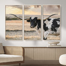 Texas Longhorn Bull Rustic Wall Art Canvas Print by MyGreatCanvas | Canvas Wall Art Prints | Photo Prints & Wall Decor