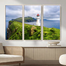 Coastal Lighthouse Wall Art Canvas Print, Cliffside Ocean by MyGreatCanvas | Canvas Wall Art Prints | Photo Prints & Wall Decor