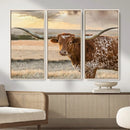 Texas Longhorn Wall Art Canvas Print, Western Ranch Bull by MyGreatCanvas | Canvas Wall Art Prints | Photo Prints & Wall Decor