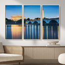 Washington DC Wall Art Canvas Print – Lincoln Memorial Night by MyGreatCanvas | Canvas Wall Art Prints | Photo Prints & Wall Decor