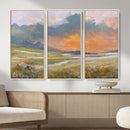 Mountain Sunset Wall Art Canvas Print Vintage Landscape by MyGreatCanvas | Canvas Wall Art Prints | Photo Prints & Wall Decor