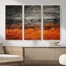 Black Orange Abstract Wall Art Canvas Print Modern Textured by MyGreatCanvas | Canvas Wall Art Prints | Photo Prints & Wall Decor