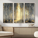 Abstract Birch Forest Wall Art Canvas Print – Modern Gold by MyGreatCanvas | Canvas Wall Art Prints | Photo Prints & Wall Decor