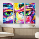 Colorful Abstract Face Wall Art Canvas Print – Modern Pop by MyGreatCanvas | Canvas Wall Art Prints | Photo Prints & Wall Decor