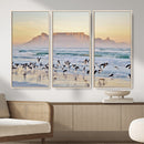 Seagulls Over Ocean Wall Art Canvas Print – Coastal Beach by MyGreatCanvas | Canvas Wall Art Prints | Photo Prints & Wall Decor