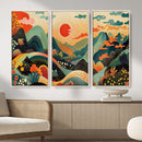 Yayoi Kusama Boho Mountain Landscape Large Wall Art, by MyGreatCanvas | Canvas Wall Art Prints | Photo Prints & Wall Decor