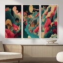 Colorful Japanese Landscape Print: Maximalist Panoramic Wall by MyGreatCanvas | Canvas Wall Art Prints | Photo Prints & Wall Decor