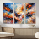 Lyrical Abstraction Wall Art Canvas Print, Orange Blue by MyGreatCanvas | Canvas Wall Art Prints | Photo Prints & Wall Decor