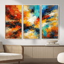 Lyrical Abstract Wall Art Canvas Print, Orange Blue Abstract by MyGreatCanvas | Canvas Wall Art Prints | Photo Prints & Wall Decor