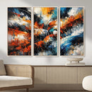 Geometric Abstract Wall Art Canvas Print, Orange Blue by MyGreatCanvas | Canvas Wall Art Prints | Photo Prints & Wall Decor