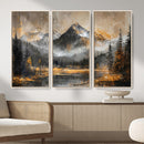 Mountain Lake Canvas Wall Art — Rustic Forest Landscape by MyGreatCanvas | Canvas Wall Art Prints | Photo Prints & Wall Decor