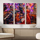 Jazz Band Canvas Wall Art — Jazz Club Singer Saxophone Print by MyGreatCanvas | Canvas Wall Art Prints | Photo Prints & Wall Decor