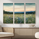 Wildflower Meadow Oil Painting Canvas — Daisy Lavender