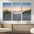Sandy Dune Path Sunset Canvas Wall Art — Seagulls Beach by MyGreatCanvas | Canvas Wall Art Prints | Photo Prints & Wall Decor