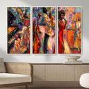 African American Jazz Singer Canvas Art — Red Dress Black by MyGreatCanvas | Canvas Wall Art Prints | Photo Prints & Wall Decor
