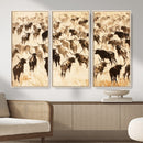 Texas Longhorn Sepia Canvas Wall Art, Western Cattle by MyGreatCanvas | Canvas Wall Art Prints | Photo Prints & Wall Decor