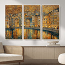 Gustav Klimt Golden Cityscape Wall Art Canvas Print, Framed by MyGreatCanvas | Canvas Wall Art Prints | Photo Prints & Wall Decor