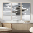 Zen Stone Wall Art Canvas Print, Balanced Rock Stack Framed by MyGreatCanvas | Canvas Wall Art Prints | Photo Prints & Wall Decor